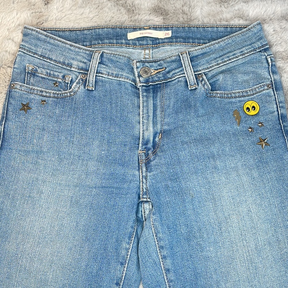 ⭐️Levi’s 711 👀Skinny Jean, Women’s Size W26 L30 - Picture 6 of 10